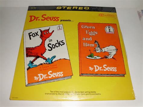 Dr Seuss Presents Fox In Socks Green Eggs And Ham Vinyl Lp Record