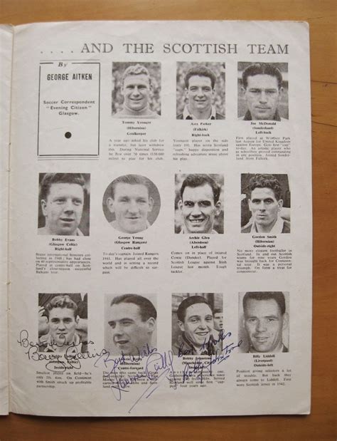 Old Scottish Football Northern Ireland V Scotland 1955 Programme