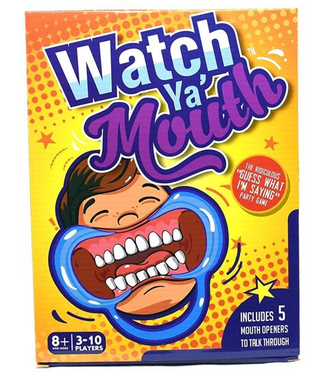 Chocozone Watch Your Mouth Mouthpiece Challenge Game For Families And