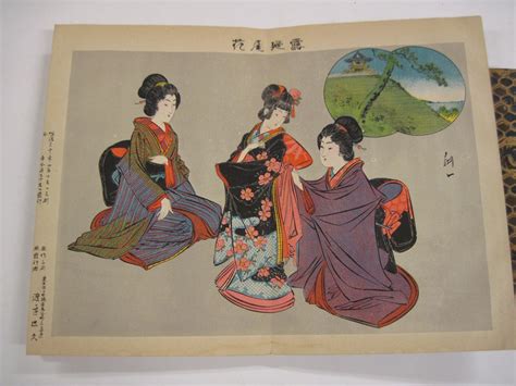 Lot 416 2 Vols Japanese Color Woodblock Illustrated