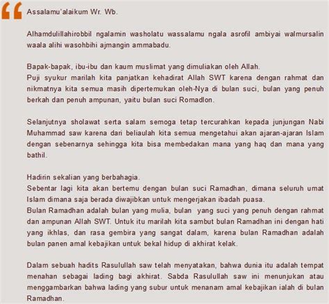 Contoh Pidato Tentang Bulan Ramadhan // Kumpulan Contoh Terbaru