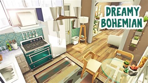Dreamy Bohemian Apartment 🌱 The Sims 4 Apartment Renovation Speed