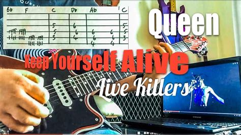 Queen Keep Yourself Alive Live Killers Guitar Play Along Guitar