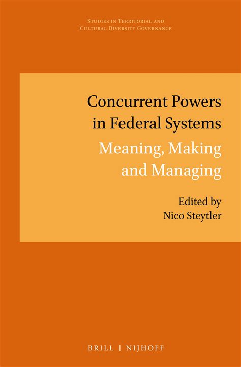 Concurrent Powers In The Ethiopian Federal System In Concurrent Powers In Federal Systems