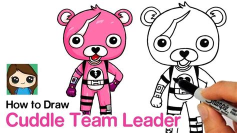 Skin Di Fortnite Kawaii How To Draw Cuddle Team Leader Skin Fortnite