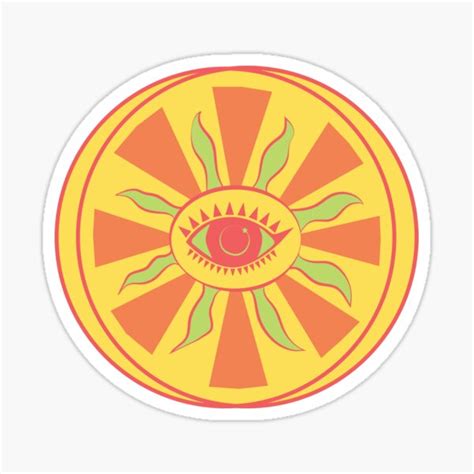 Psychedelic Sun Sticker For Sale By Mormond Redbubble