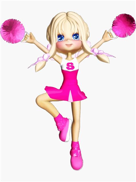Cheerleader Sticker For Sale By Aryadarshi Redbubble