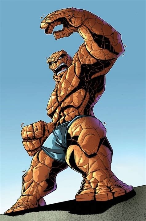 The Thing Ben Grimm Fantastic Four Marvel Comic Book Heroes Mister Fantastic
