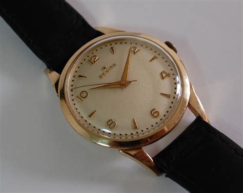 SOLD 1954 Zenith dress watch with box and hangtag - Birth Year Watches