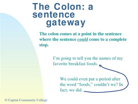 ) participle clauses do not have a specific tense. Using Colons