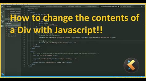 How Can I Change The Contents Of A Div With Javascript No JQuery