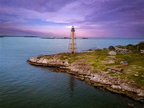 Marblehead Lighthouse Massachusetts Aerial Photography Etsyde