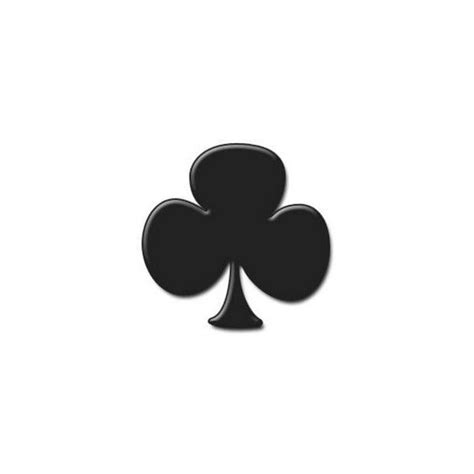 Free Clipart Graphic Of A Playing Card Symbol Black Club Free Clip