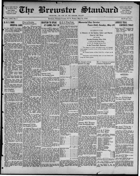 1930 05 16 Northern New York Historical Newspapers