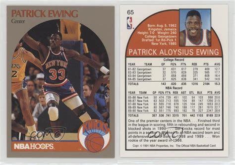 Collect the best patrick ewing cards and autographs. 1990 NBA Hoops 100 Superstars #65 Patrick Ewing New York Knicks Basketball Card | eBay
