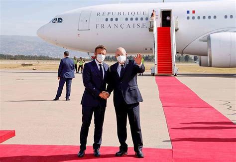 Macron Lands In Algeria To Rebuild French Algerian Relations