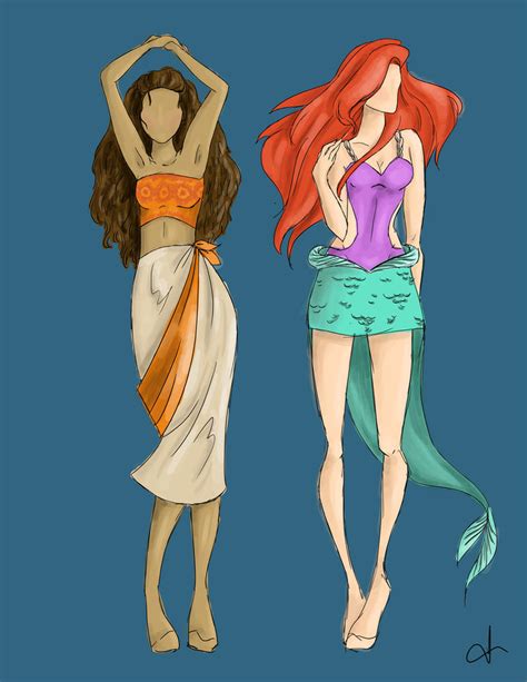 Moana And Ariel By Crystatim On DeviantArt