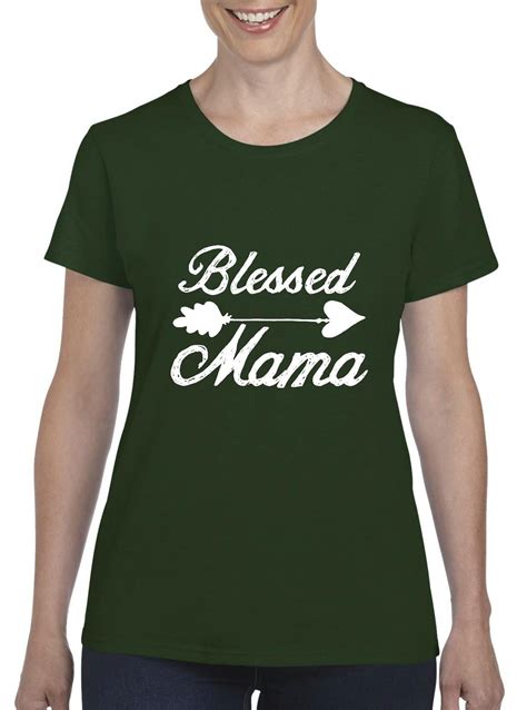 iwpf womens blessed mama short sleeve t shirt