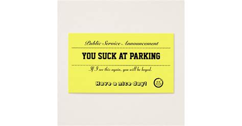 You Suck At Parking Cards Zazzle