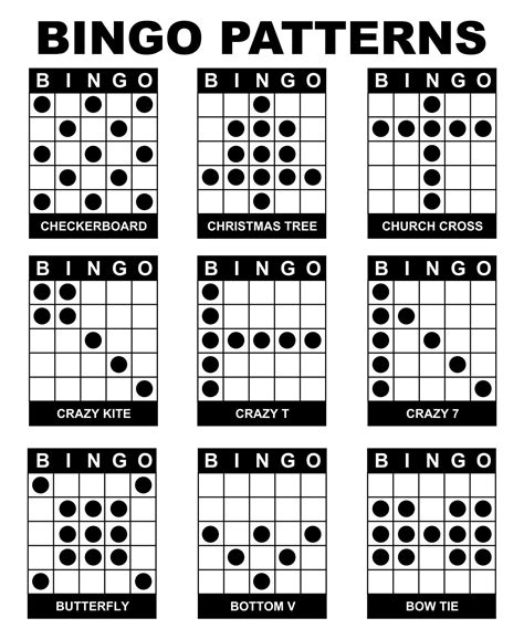 10 Best Printable Bingo Game Patterns Pdf For Free At
