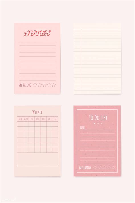 Printable Planner Pages Peach Pink Party Games Party Favors And Games