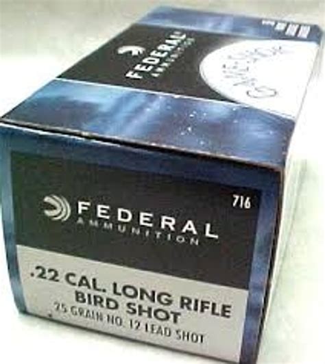 Federal 22lr Ammunition Game Shok Varmint F716 12 Bird Shot 25 Grain