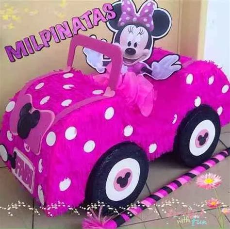 Piñata Carro Mickey Minnie Fiestas Infantiles Cars Piñatas Para Niños Piñata De Minnie