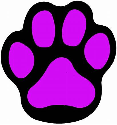 Paw Bulldog Clip Clipart Purple Panther Prints