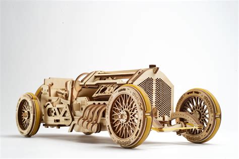 Ugears Plywood Grand Prix Car Collectible Mechanical Model Grand Prix