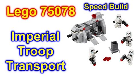 How To Build Lego Star Wars Imperial Troop Transport Set 75078 Speed