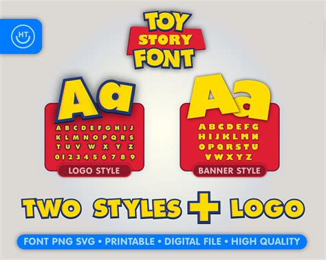 Toy Story Font Alphabet Letters