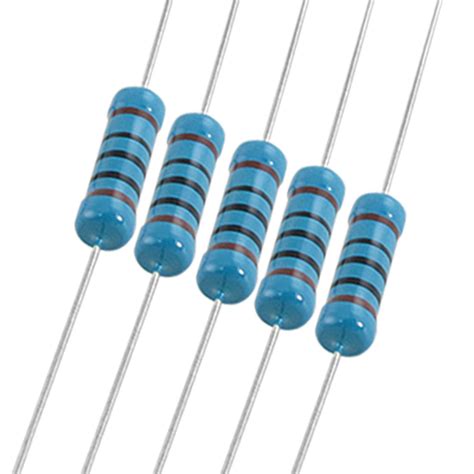 Uxcell 200 Pcs 2w 1 100 Ohm Axial Through Hole Metal Film Resistors