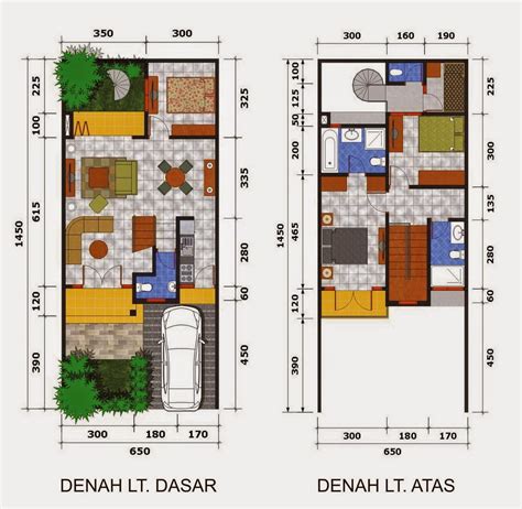 Desain Rumah Minimalis Lantai Dan Denah Gambar Foto Desain Rumah