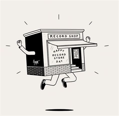 Happy Record Store Day By Matt Blease Coloré Double Sens Abstraction