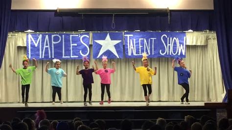 2017 Maple Elementary Talent Show Cant Stop The Feeling Youtube