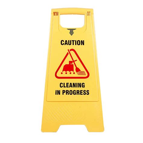 Target Hygiene Caution Sign Board Plastic Caution Cleaning In Progress