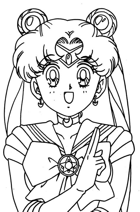 Sailor Moon Coloring Book Xeelha Páginas Para Colorear Lindas