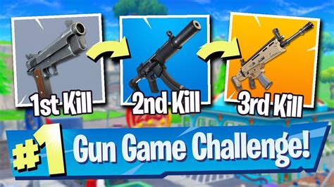 Fortnite Gun Game Challenge My Best Round Ever Youtube