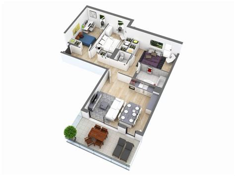 Choose your favorite 2 bedroom house plan from our vast collection. Image result for l shaped 2 story house plans | L-förmiges ...