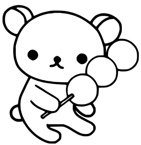 Sweet Rilakkuma Coloring Page Free Printable Coloring Pages For Kids