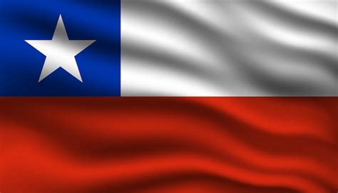 Bandera De Chile De Fondo Vector Premium
