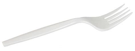 Dixie Fork White Medium Weight Plastic Unwrapped Pk 960 13f542