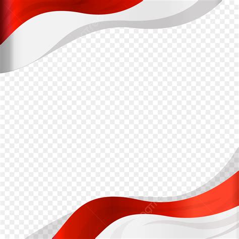 Merah Putih Vector Png Images Bendera Merah Putih Indonesia Border