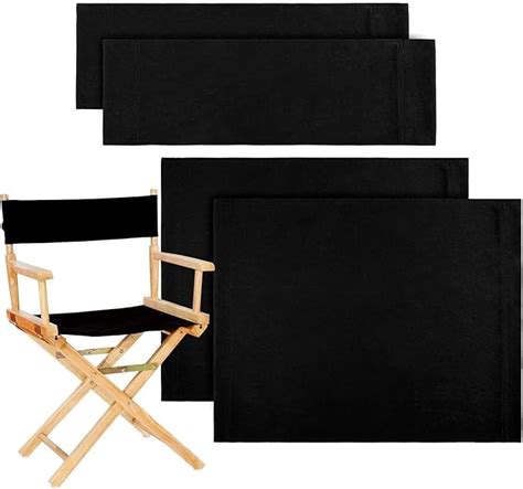 2 Set Casual Directors Chair Cover Kit Replacement Canvas Seat And