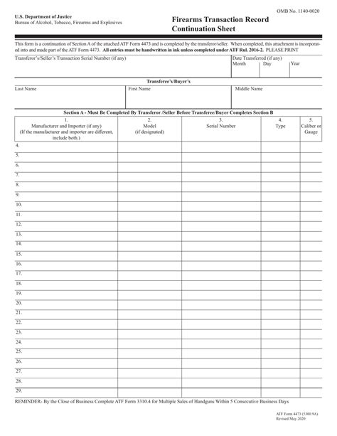 Atf Form 4473 53009a Fill Out Sign Online And Download Fillable