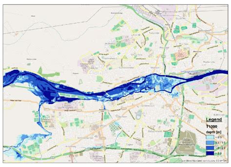 Flood Map Of The 11000 Year Flooding Near Cork Based On 39