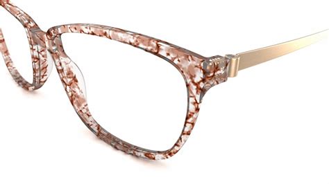 Ultralight Womens Glasses Flexi 138 Brown Geometric Plastic Acetate Frame £100 Specsavers Uk