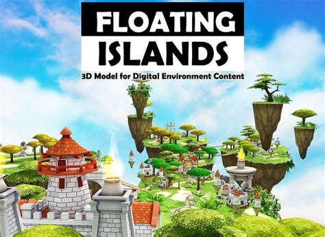 Floating Islands 3d Model Cgtrader