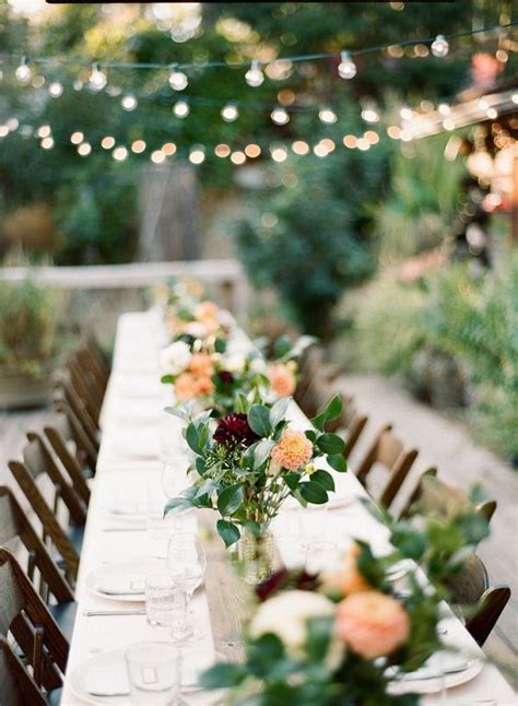 Consider the colors of your existing furniture to pick out the outdoor rug for your home. 30 Woodland Wedding Table Décor Ideas | Deer Pearl Flowers