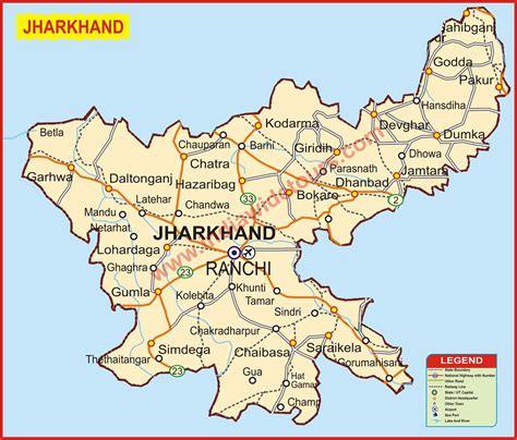 Political Map Of Jharkhand